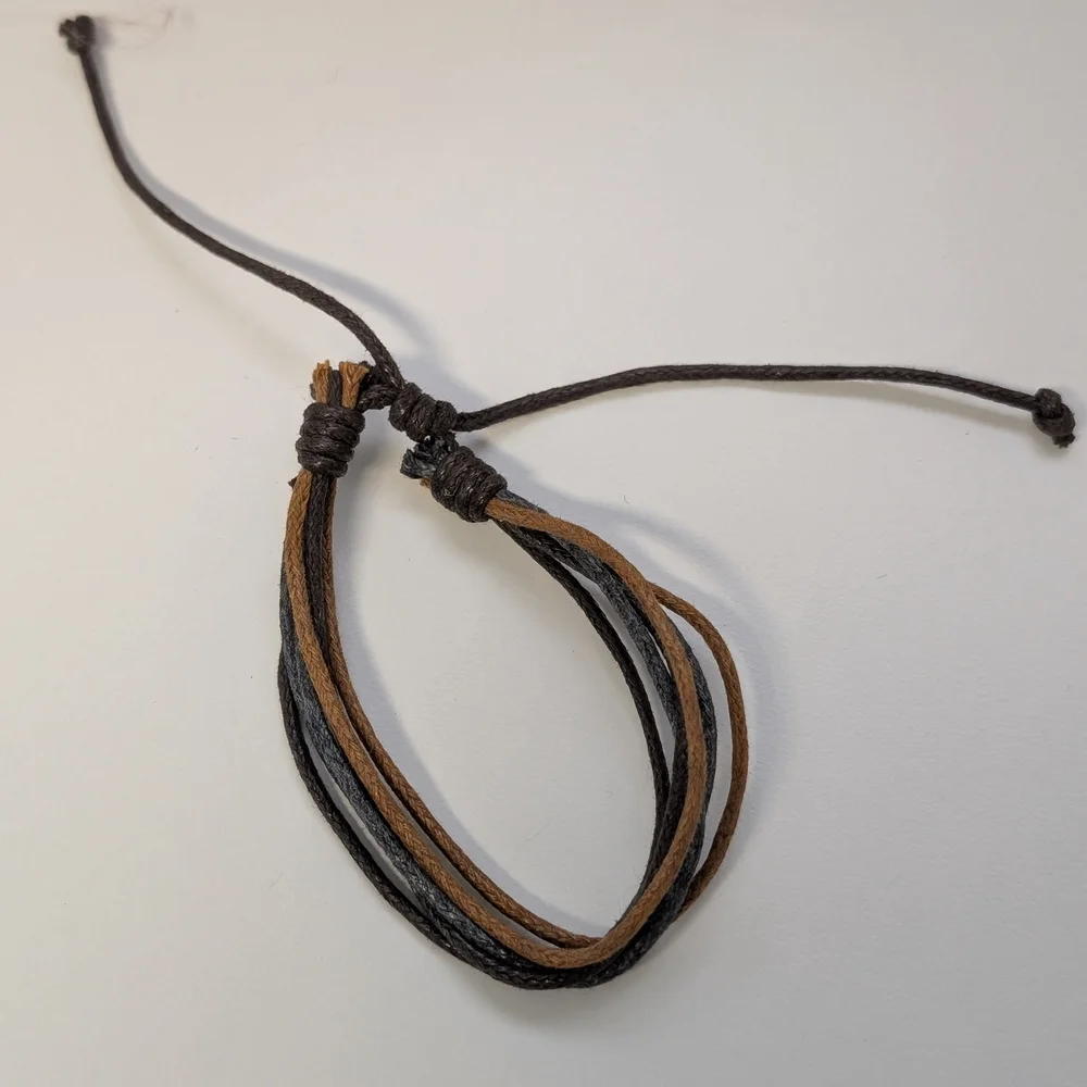Brown and Black Braided Bracelet